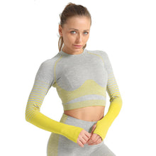 Load image into Gallery viewer, X-HERR  Seamless High Waist  Sport Workout Tights  Striped Running Gym Fitness Yoga Tight Active Leggings

