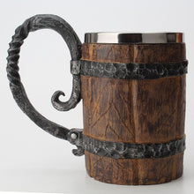 Load image into Gallery viewer, New arrival Viking wood style Beer mug as christmas gift DP179
