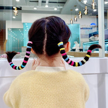 Load image into Gallery viewer, 100pcs/Set Bag Packed Girls Cute Colorful Elastic Hair Bands Gum For Ponytail Holder Scrunchie Headband Fashion Hair Accessories
