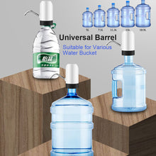 Load image into Gallery viewer, Home Gadgets Water Bottle Pump Mini Barreled Water Electric Pump USB Charge Automatic Portable Water Dispenser Drink Dispenser
