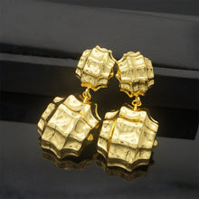 Load image into Gallery viewer, copper Drop Earrings Gold Color  Long Earrings For Women Fashion Jewelry Mother  Gift
