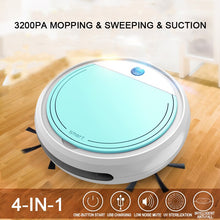 Load image into Gallery viewer, Fully Automatic 4-in-1 Smart Robot Vacuum Cleaner 3200pa USB Charging Sweeping Robot Dry and Wet Mop UV Disinfection Cleaner
