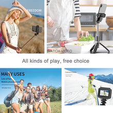 Load image into Gallery viewer, 4 In1 Bluetooth Wireless Selfie Stick Tripod Foldable &amp; Monopods Universal for Smartphones for Gopro and Sports Action Cameras

