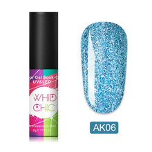 Load image into Gallery viewer, WHID CHIC Thermal Glitter Soak Off UV Gel Polish Sparkling Temperature Color-changing Varnish Gel Nail Art varnish Decor
