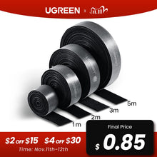 Load image into Gallery viewer, Ugreen Cable Organizer Wire Winder Clip Earphone Holder Mouse Cord Protector HDMI Cable Management For iPhone Samsung USB Cable
