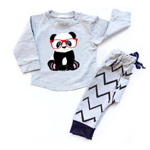 Load image into Gallery viewer, 6 Styles New Spring Cute Newborn Baby Boy Clothes Sets Long Sleeve T-shirt+Pants Lovely Cartoon Printed Boutique Cotton Baby Set
