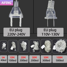 Load image into Gallery viewer, Xmas Outdoor christmas lights led string lights 100M 10M 5M Luces Decoracion fairy light holiday lights lighting tree garland
