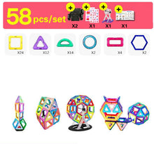 Load image into Gallery viewer, 30-252pcs DIY Magnetic Constructor Triangle Square Big Bricks Magnetic Building Blocks Designer Set Magnet Toys For Children
