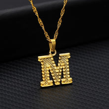 Load image into Gallery viewer, Capital Letter Initial Necklace For Women Stainless Steel Gold A-Z Alphabet Pendant Necklace Jewelry Christmas Gift Bijoux Femme
