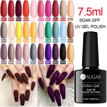 Load image into Gallery viewer, UR SUGAR 7.5ml Matte Nail Gel Polish Purple Series Hybrid Varnish Nail Art Semi Permanent UV Gel Varnish Soak Off Matte Top Coat
