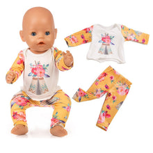 Load image into Gallery viewer, New Doll Clothes Born Baby Fit 18 inch 40-43cm Unicorn  cactus dress Doll Accessories Clothes For Baby Festival Birthday G
