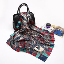 Load image into Gallery viewer, Fashion Scarves for Women Shawl Print Silk Satin Hijab Scarf Female Bandana 90*90cm Luxury Brand Square Shawls Scarfs For Ladies
