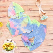 Load image into Gallery viewer, Autumn Newborn Baby Boy Girls Clothes Long Sleeve Tie Dye Print Hoodies+Long Pants Toddler Kids Children Tracksuits Clothing Set
