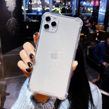 Load image into Gallery viewer, Lovebay Shockproof Bumper Transparent Silicone Phone Case For iPhone 11 Pro 7 8 6S Plus SE 2020 X XR XS Max TPU Protection Cover
