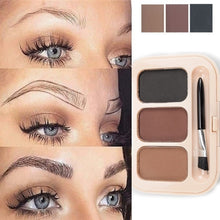 Load image into Gallery viewer, Eyebrow Enhancer Eyebrow Powder 3 Color Palette Pigment Long-lasting Eye Brow Make Up Tint Shades Eyebrows Women Makeup Cosmetic
