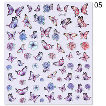 Load image into Gallery viewer, Flower Series Nail Water Decal Stickers Sakura Daisy Lavender Floral Pattern Transfer Sticker  Nail Art Decoration

