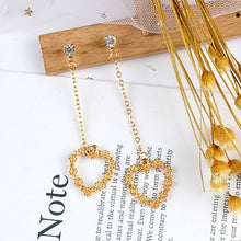 Load image into Gallery viewer, Abdoabdo Pearl Long Tassel Earrings For Women Ear Wire Drop Earrings Jewelry Earrings Gold Earrings Pendientes Mujer Moda 2019
