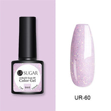 Load image into Gallery viewer, UR SUGAR Nude Glitter Gel Nail Polish Varnish Pink Rose Gold Shimmer Soak Off UV LED Nails Gel varnish  7.5ml
