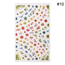 Load image into Gallery viewer, Flower Series Nail Water Decal Stickers Sakura Daisy Lavender Floral Pattern Transfer Sticker  Nail Art Decoration
