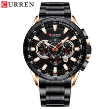Load image into Gallery viewer, CURREN Wrist Watch Men Waterproof Chronograph Military Army Stainless Steel Male Clock Top Brand Luxury Man Sport Watches 8363
