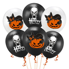Load image into Gallery viewer, Scary Halloween Pumpkin Ghost Spider Confetti Balloon Latex Happy Halloween Decoration Kids Air Baloons Birthday Party Supplies
