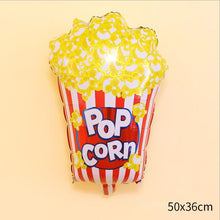 Load image into Gallery viewer, 1set Pink Donut Lip Ice Cream Popcorn Candy Foil Balloon Baby Shower Happy Birthday Decoration Balloon Boy Girl Cute Kid Toy
