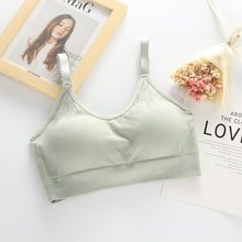 Load image into Gallery viewer, Queenral Underwear Women Bra Seamless Bra Tank Crop Top Bras For Women Back Hollow Wire Free Intimates With Removable Padded
