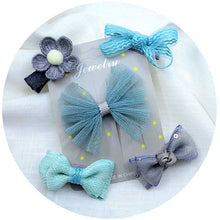 Load image into Gallery viewer, 5PCS/set Baby Girls Bow Hairpins Hair Clip for girls Barrettes Flower Headdress Children Princess Headwear
