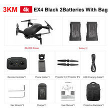 Load image into Gallery viewer, Eachine EX4 RC Quadcopter Drone Helicopter with 4K Professional HD Camera 5G WIFI FPV GPS Mode 3 Axis Stable Gimbal RTF Toys
