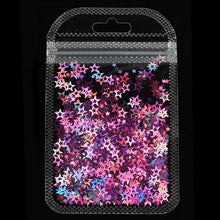 Load image into Gallery viewer, Holographic Butterfly Heart Nail Art Glitter Micro Laser Star Flakes 3D Silver Gold Sequins Polish Manicure Nail Decoration
