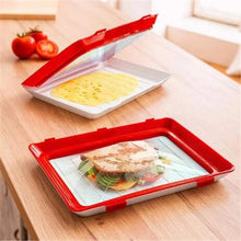 Load image into Gallery viewer, 6PC Food Storage Preservation Plate Plastic Refrigerator Food Salad Tray Kitchen Organizer Container Set Fresh Food Serving Tray
