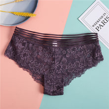 Load image into Gallery viewer, FINETOO Lace G-String Sexy Women Thong Lace floral Panties Low-rise T-back Panty Fashion Organza Bikini Underwear Lady Lingerie
