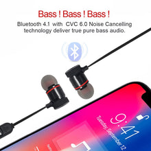 Load image into Gallery viewer, Magnetic Wireless Bluetooth Earphone Sports Neckband Earbuds Gaming Headset Stereo Earphones With Mic for All Smartphones
