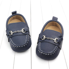 Load image into Gallery viewer, New Fashion High quality leather newborn baby shoes Unisex white Velcro PU Patch Buckle Strap infant baby boy girl toddler shoes
