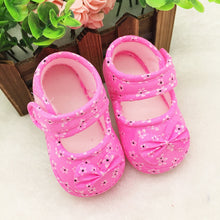 Load image into Gallery viewer, SAGACE Kids Baby Bowknot Printing Newborn Cloth Shoes Fashion baby shoes cute Kids Soft Printing Cloth Shoes high quality 190321
