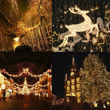 Load image into Gallery viewer, SICCSAEE Outdoor christmas led string lights 100M 20M 10M 5M Luces Decoracion fairy light holiday lights lighting tree garland
