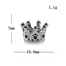 Load image into Gallery viewer, Charm Crown Silver fashion beads big hole DIY bracelet ACCESORIES jewerly
