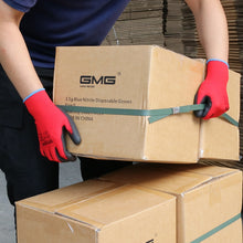 Load image into Gallery viewer, Hot Sale 6 Pairs GMG CE Certificated EN388 Red Polyester Black PU Work Safety Gloves Mechanic Working Gloves

