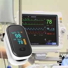 Load image into Gallery viewer, OLED finger oximeter blood oxygen spo2 pulse oximeter PR fingertip Portable oximeters Saturation Meter heart rate monitor

