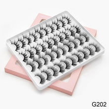 Load image into Gallery viewer, 8/20 Pairs 3D Mink Lashes Natural False Eyelashes Dramatic Volume Fake Lashes Makeup Eyelash Extension Silk Handmade Eyelashes
