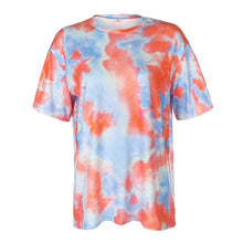 Load image into Gallery viewer, IAMHOTTY   Tie Dye Print Basic Tshirt Shorts Two Piece Set Women Casual Outfits lounge Wear Jogging Femme Biker Shorts Tees Summ
