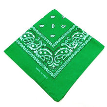 Load image into Gallery viewer, 1DayShip Men Women Cotton Bandana Hairband Cowboy Mens Biker Sports Headwear Wrist Hairwrap Double Sided Head Wrap Scarf Paisley
