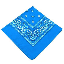 Load image into Gallery viewer, 1DayShip Men Women Cotton Bandana Hairband Cowboy Mens Biker Sports Headwear Wrist Hairwrap Double Sided Head Wrap Scarf Paisley
