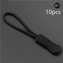 Load image into Gallery viewer, 10pcs/set EDC Camping Bag Zipper Pulls Replacement Backpack Clothes Zip Cord Puller Slider Outdoor Camp Equipment Travel Kit

