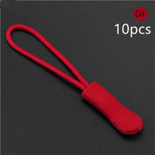 Load image into Gallery viewer, 10pcs/set EDC Camping Bag Zipper Pulls Replacement Backpack Clothes Zip Cord Puller Slider Outdoor Camp Equipment Travel Kit
