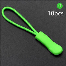 Load image into Gallery viewer, 10pcs/set EDC Camping Bag Zipper Pulls Replacement Backpack Clothes Zip Cord Puller Slider Outdoor Camp Equipment Travel Kit
