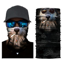 Load image into Gallery viewer, 3D Seamless Magic Headband Animal Neck Gaiter Warmer Face Cover Scarf for Ski Halloween Bandana  Costume Headwear Bicycle
