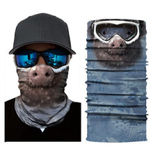 Load image into Gallery viewer, 3D Seamless Magic Headband Animal Neck Gaiter Warmer Face Cover Scarf for Ski Halloween Bandana  Costume Headwear Bicycle
