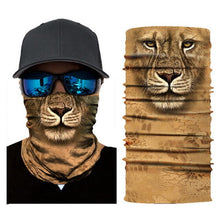 Load image into Gallery viewer, 3D Seamless Magic Headband Animal Neck Gaiter Warmer Face Cover Scarf for Ski Halloween Bandana  Costume Headwear Bicycle
