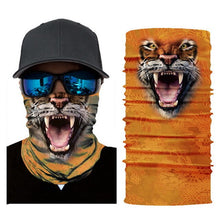 Load image into Gallery viewer, 3D Seamless Magic Headband Animal Neck Gaiter Warmer Face Cover Scarf for Ski Halloween Bandana  Costume Headwear Bicycle
